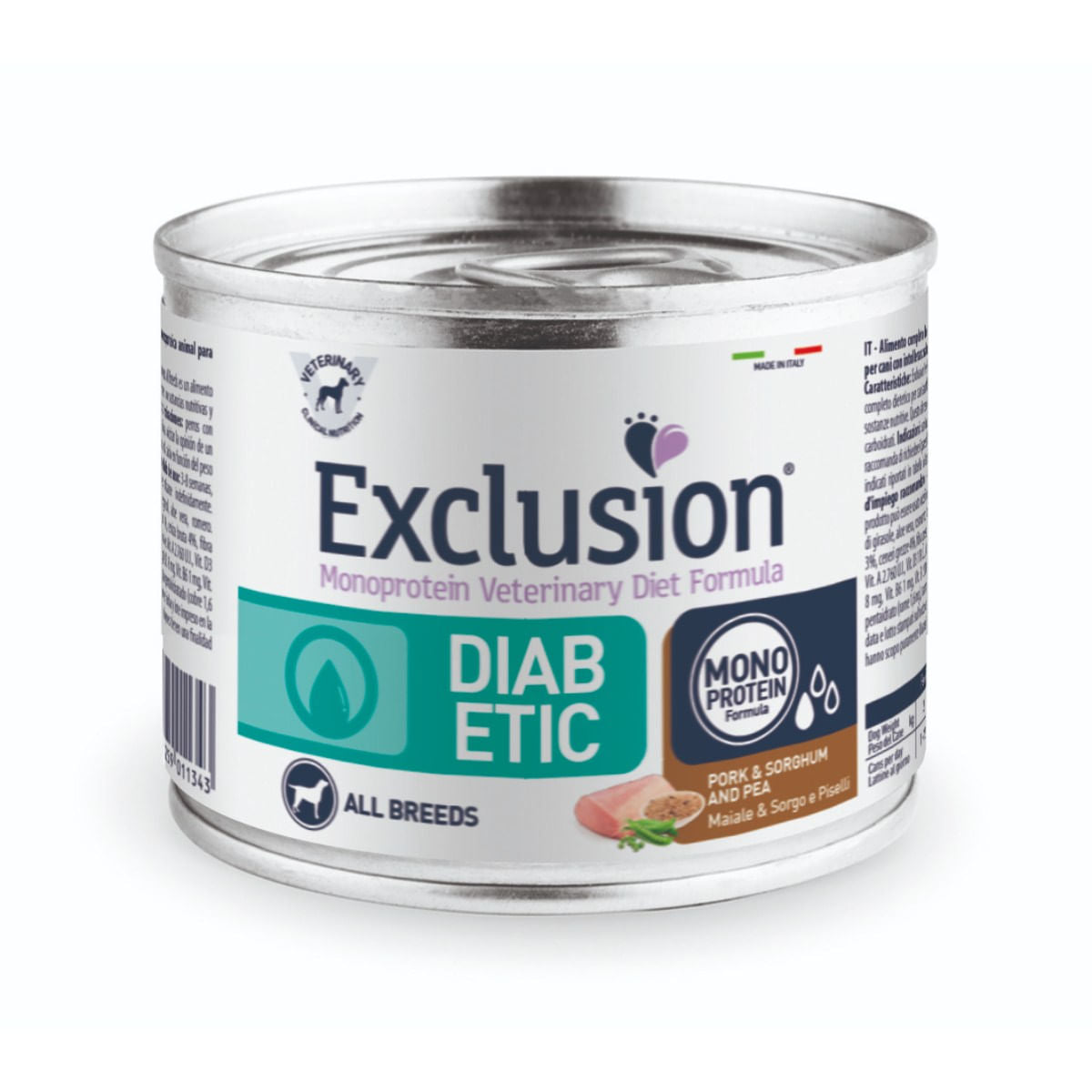 Exclusion - Veterinary Diet Canine - Diabetic - 200gr Exclusion - Veterinary Diet Canine - Diabetic - 200gr